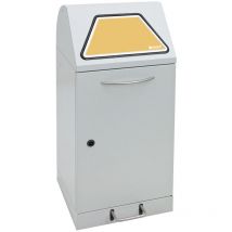 Abfalltrennung Modul-Vario 60 lichtgrau ProSlide-System 60l + Trethebel - 625-060-1-1-735 - Stumpf