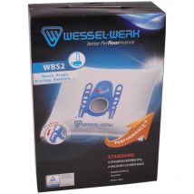 4 x WBS2 = Swirl S62/S67 Staubsaugerbeutel für Bosch Privileg Siemens Krups Swirl