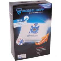 4 x WE1 = Swirl EIO80 Staubsaugerbeutel für Eio Dirt Devil Hanseatic Privileg Quigg