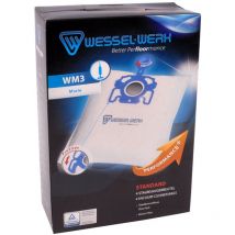 4 x WM3 = Swirl M52 Staubsaugerbeutel für Miele mit Staubverschluss + Motorfilter
