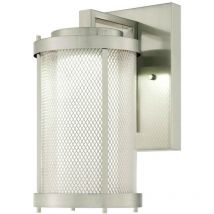 Dimmbare led Außen Wandleuchte Skyview Nickel