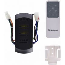 Westinghouse - Lighting 77880, telecomando a radiofrequenza per il ventilatore da soffitto e la luce con display retroilluminato, finitura bianca