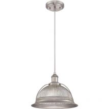 Westinghouse - Suspension retro Nickel et Verre Clair 1 Ampoule