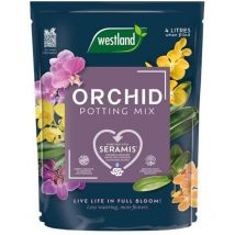 Westland - Orchid Potting Mix Compost Indoor Plant 4 Litres Enriched With Seramis
