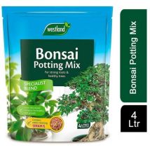 Westland Bonsai Potting Compost Mix and Enriched with Seramis 4 Litre - Pack (12