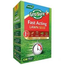 Westland Gro-Sure Fast Acting Grass Lawn Seed 80m2 2.4kg