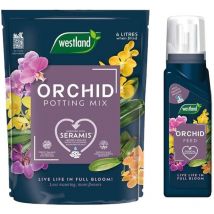 Westland - Orchid Potting Mix Compost Indoor Plant 4 Litres & Feed Concentrate