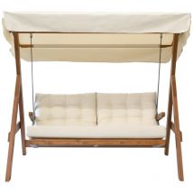 Westmann - Balancelle en bois Paris 2000 beige 190x123x180 cm