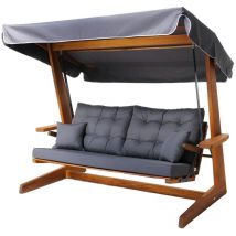 Westmann - Balançoire hollywoodienne en bois Sia 2400 grise