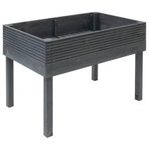 Westmann - Bois Bac à plantes surélevé Frieda gris 75x119x79 cm