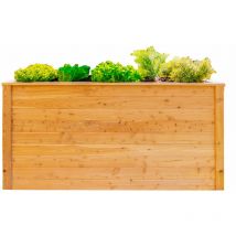 Westmann - Bois parterre surélevé pour herbes aromatiques nature