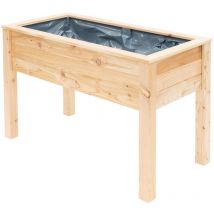 Stelzenhochbeet Emily ohne Boden, natur, 120 x 65 x 75 cm (b x t x h) - Westmann