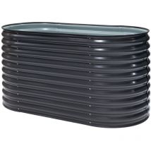 Metall Hochbeet 'Grow Faster', anthrazit, 160 x 80 x 82 cm (l x b x h) - Westmann