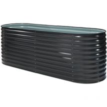 Metall Hochbeet 'Grow Faster', anthrazit, 240 x 80 x 82 cm (l x b x h) - Westmann
