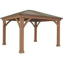 Westmann - Pavillon en bois Devon 12x14 naturel 427x366x317 cm