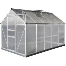 Westmann - Serre Aluminium Flora 610 Argent 312x192x201 Cm
