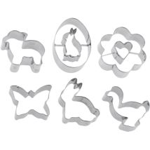 Ausstechformen, Edelstahl 430, Oster-frühlingsmotive, 15-teiliges Set