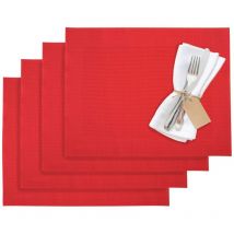 Set da tavola/Tovagliette americane, 4 Pezzi, 42 x 32 cm, Materiale sintetico, Rosso, Saleen Edition: Home - Westmark