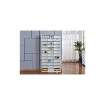 1116 CD/528 dvd 12 Tier Shelf Storage Video Movie Game Book Tower Organiser Cabinet Rack Holder Display Stand Unit Multimedia pb CSP01 White