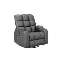 Massage Leather Sofa Electric WW-MLS12 Grey - Westwood