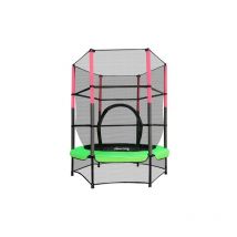 KMS - galactica Children's Mini Trampoline With Safety Net – 4.5FT Kids Rebounder Green