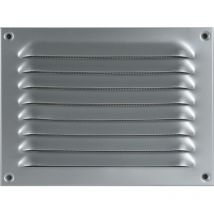 Upmann Wetterschutzgitter aufschraubbar eckig 230x170 mm Alu silber