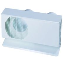 Wetterschutzgitter DN150 Doppelt – Pluggit – Stahlblech – Weiß – 502mm Breite – 327mm Höhe – 95mm Tiefe