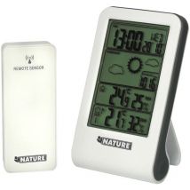 Wetterstation Digital H14x8,5x3 cm Weiß Nature