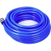 Tuyau d'eau – 706610 – 20 m – Tissu croisé 3 couches – Raccords d'arrêt automatique – WEYER