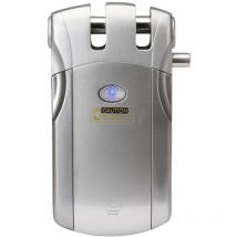 WF-018 Serrure de sécurité à télécommande sans fil Serrure de porte d'entrée sans clé invisible Serrure intelligente en alliage de zinc avec 4 clés à