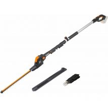 Taille-haie avec rallonge de 3,6 m et batterie 20 v uniquement Worx Wg252E.9 Corps de la machine