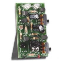 Whadda Lötbausatz, Blinklicht, 2 sehr helle, rote LEDs