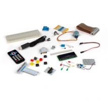 Whadda Kit de construcción Raspberry Pi , con protoboard sin soldaduras, módulo LCD, Tarjeta de expansión GPIO, Receptor IR, Motor Paso a Paso,
