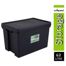 Wham Bam Black Recycled Storage Box 62 Litre