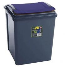 Wham Recycle It Blue Bin & Lid 50 Litre