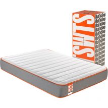 Colchón Sostenible What the Sleep rock, Premium viscoelástico soja natural y hr, 26cm, 180x200