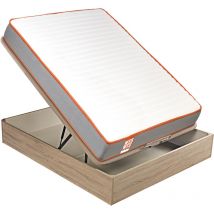 Pack FUNK What the Sleep, Colchón Sostenible Muelles Ensacado Visco + Canapé Abatible Natural Gran Capacidad, Entrega, Montaje y Retirada Usado 90x190