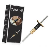 Dontodent - Wheel Marking Gauge Kit Woodworking Marking Scriber Wood Marking Tools With Graduated Metric Imperial Ruler Roll Stop Head Solid Metal