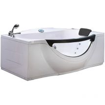 Whirlpool bathtub 180 X 96 cm with glass front – Jungle