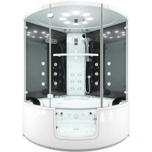 Acquavapore - Dampfdusche Whirlpool Dusche Duschkabine K60-SW-EH-EC-SC 140x140cm Schlauchreinigung+Scheibenversiegelung