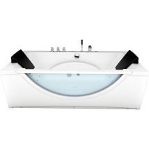 Acquavapore - Whirlpool Pool Badewanne Wanne W81H-B-SC 180x90cm aktive Schlauch-Reinigung