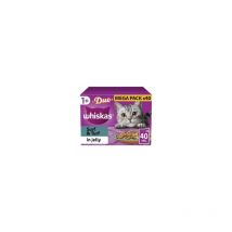 Whiskas - 1+ Duo Surf and Turf Adult Wet Cat Food Pouches in j - 85g - 811913