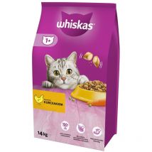 Whiskas - 325628 chats nourriture sèche adulte poulet 14 kg