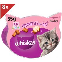 Junior Friandises au lait pour chaton (8x55g) - Whiskas
