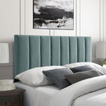 Casa - Whisper Sky Blue Linen King 26 inch Strutted Headboard