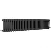 SKY Bathroom Traditional Cast Iron Style Radiator 2 Column Anthracite 300x1460mm