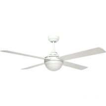 Ceiling fan Balloo White with Light & Remote