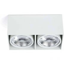 Faro Barcelona - Tecto white ceiling light 2 bulbs h12 cm