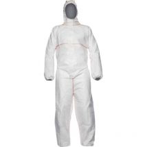 White Coveralls Hooded - Large - Dupont