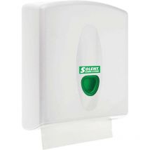 Cleaning White Folded Hand Towel Dispenser - Solent